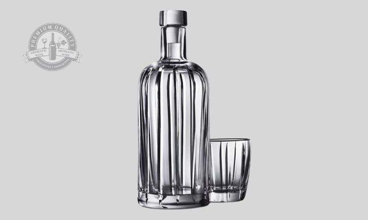 Absolut Crystal Pinstripe Black Bottle