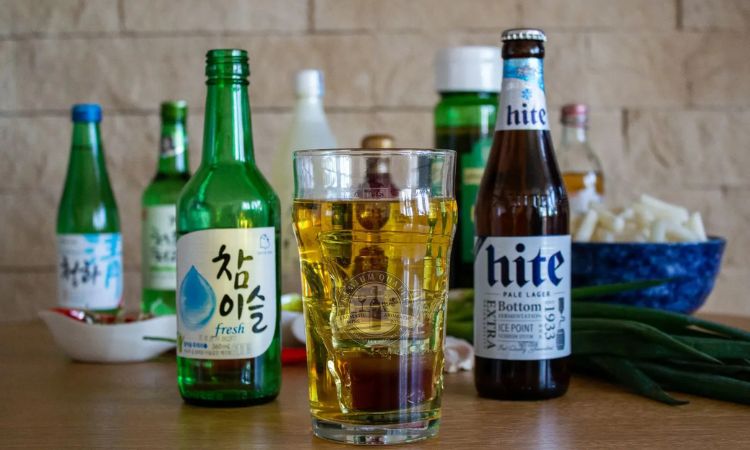 rượu Soju với bia cái nào nặng hơn