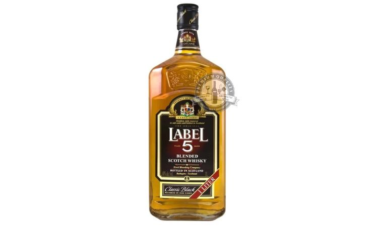 Rượu Whisky Label 5 – 1 Lít