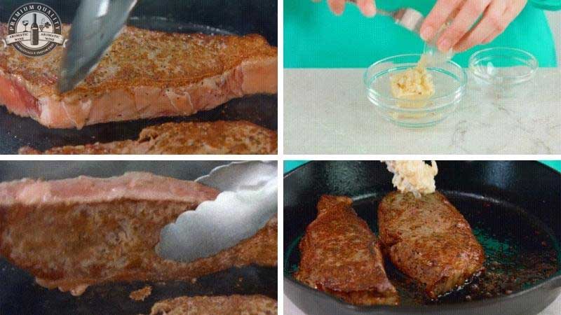 Cách làm bò bít tết rượu vang cực ngon